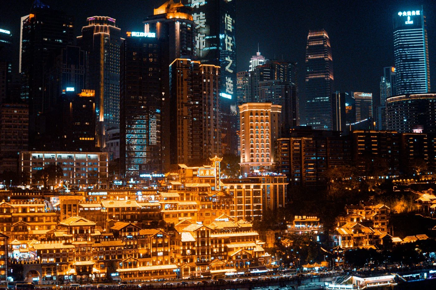 Foto asli Chongqing: Hongyadong