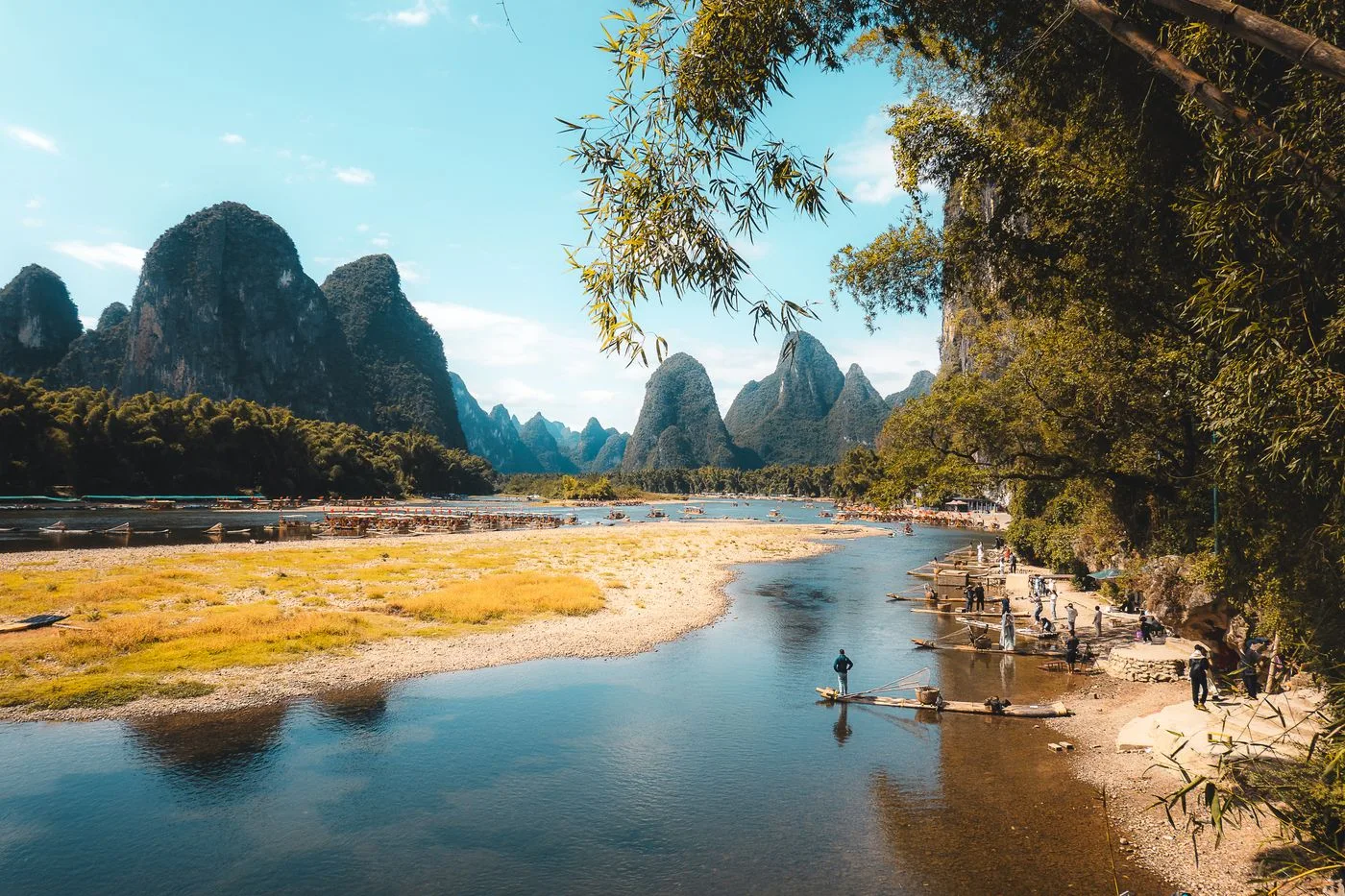 Ein echtes Foto von Guilin und Yangshuo: Li River, Xingping