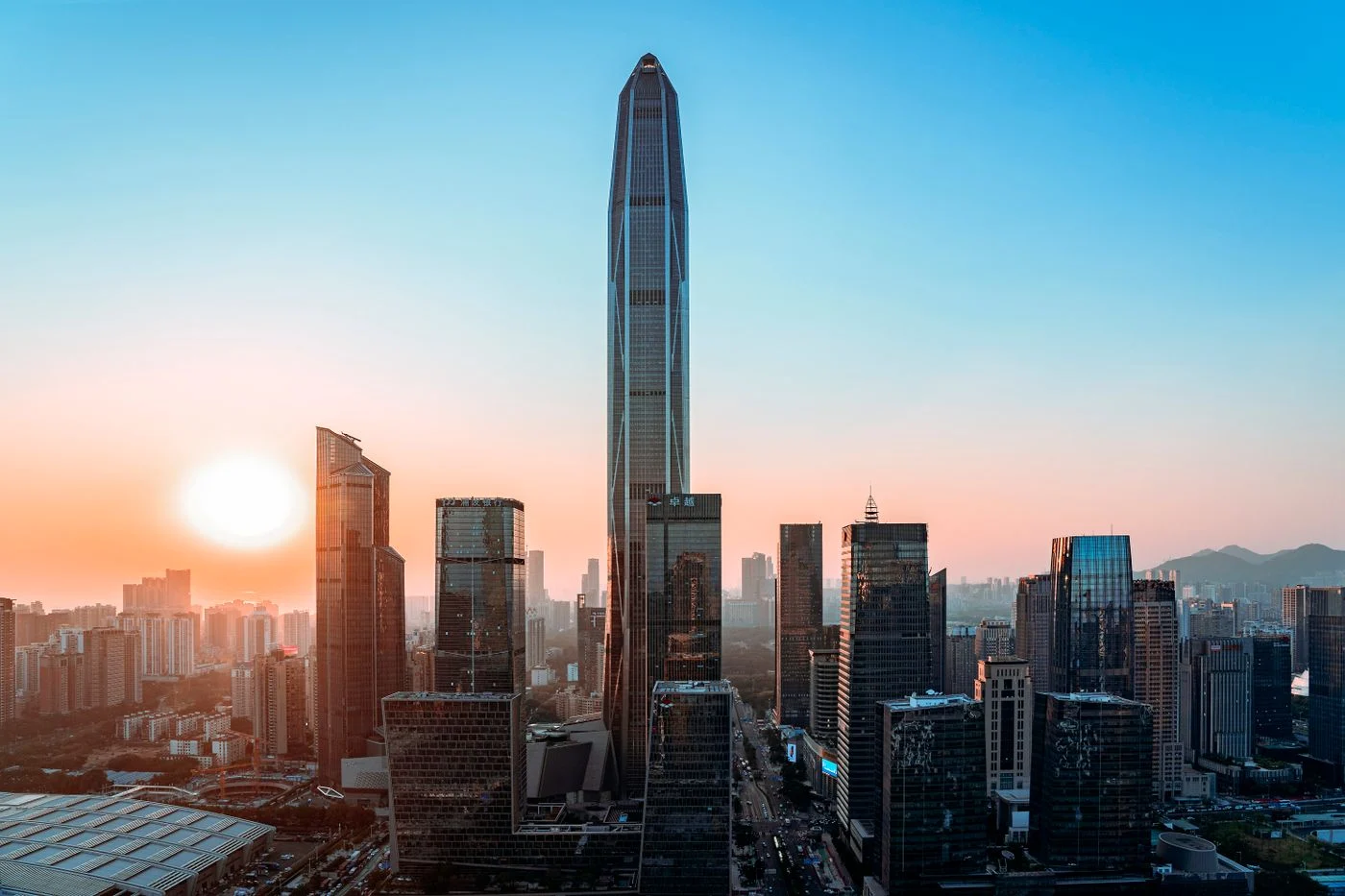 Ein echtes Foto von Shenzhen: Shenzhen skyline