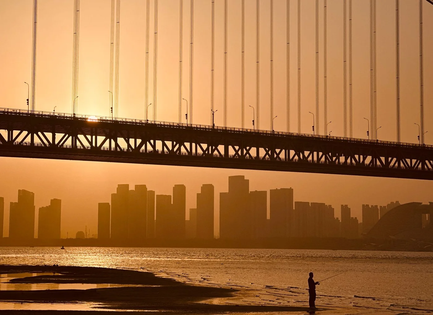 Fotografía real de Wuhan: Wuhan riverfront