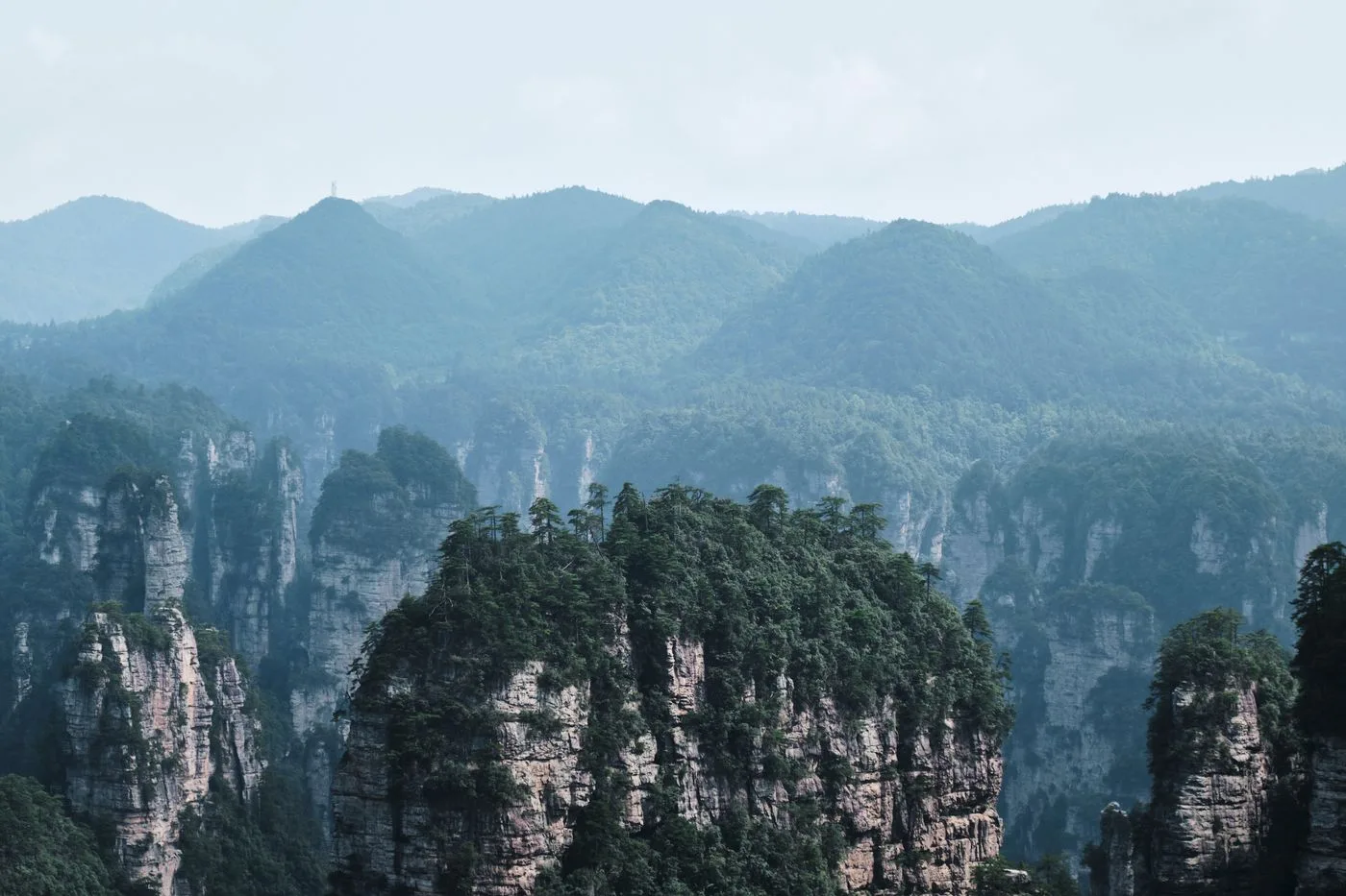 Foto asli Zhangjiajie: Zhangjiajie National Forest Park